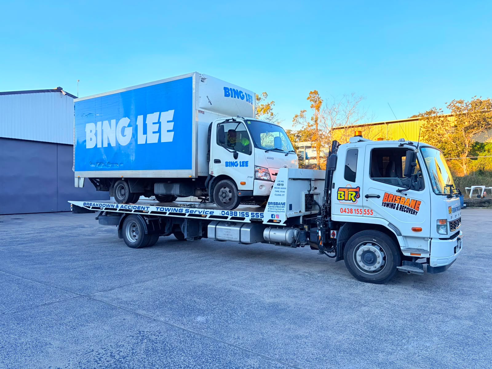 Machinery towing Brisbane