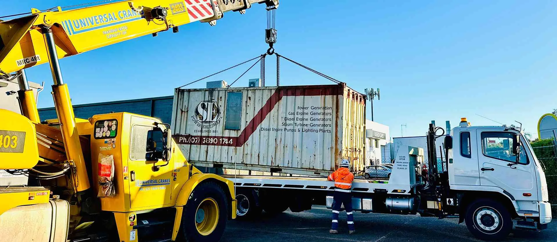 Heavy container towing and transport in Brisbane
