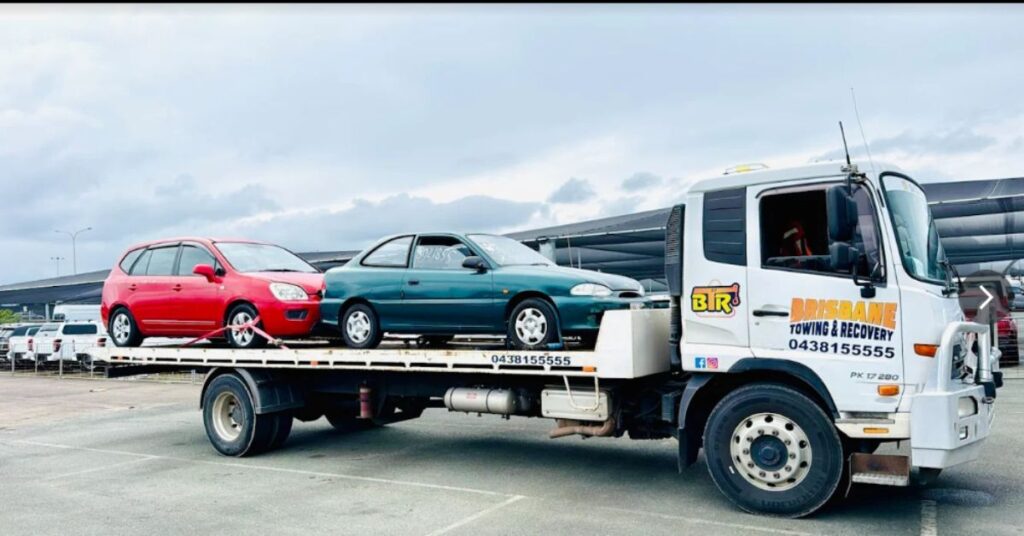 car in ditch